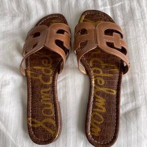Sam Edelman Tan Slide Sandals